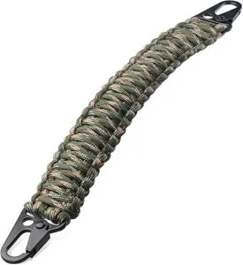 9-Strand Polyester Tactical Paracord Portable Heavy Duty Detachable Molle Clips Replacement Shoulder Strap For Backpack Sling