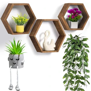 Factory wholesale bathroom decoration rack wall mounted wooden wall rack