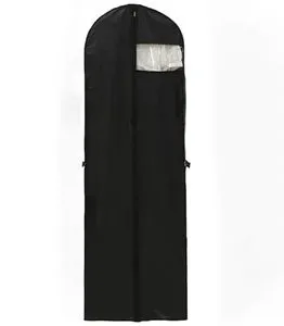 Foldable Custom Non Woven Durable Waterproof Garment Bag Zipper Closure for Wedding Dress Clothing Storage Reusable Hanging