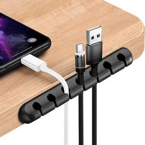 Cross-border E-commerce Data Cable Wire Organizer with Manual Winder Long Thread Buckle for Desktop Charging Hub Wire Storage