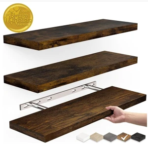Modern Design Three-Layer Wooden Wall Mounted Storage Rack Eco-Friendly Fast Shipping Multifunction Customizable Handcrafted