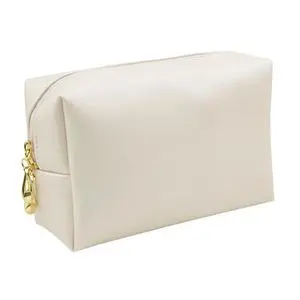 Factory Customized Portable Waterproof PU Cosmetic Bag Travel Wash Storage Bag