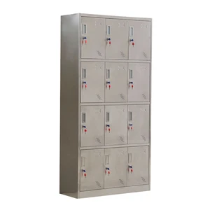 Multi Section Stainless Steel Locker Wardrobe Large Capacity Custom Door Manual Lock Wall/Floor Mount Storage Cabinet for Gym