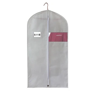 Men's Custom Clothing Suit Bag Portable Large Capacity Protective Zipper Closure Dress Cover Hanging Feature for Travel Storage