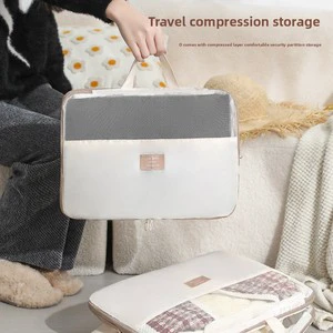 Large Capacity Travel Portable Clothing Luggage Organizer Modern Design Compressible Fabric Storage Bag with Sealed Packing