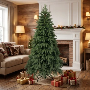 Factory Direct Selling Full PE Christmas Tree Wholesale Realistic Pure PE Hinged Christmas Tree Indoor