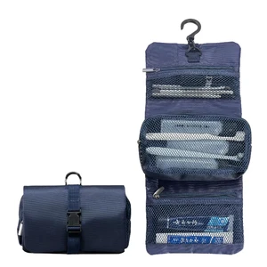Custom Roll up Travel Storage Bag Oxford Durable Detachable Hanging Toiletry Bag