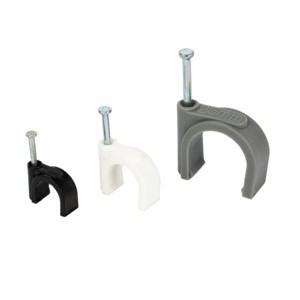 Circle Nail Cable Clip Clamp Plastic PE PP High Quality Round Cable Clips 5-20mm 0-120 Cable Management