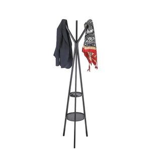 Metal Coat Hanging Shelf Coat Rack