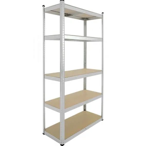 Metal Storage Rack Boltless Shelving Systems Steel Industrial 5 Tiers Heavy Duty Shelving Steel Racking Unit Metal Garage Shelf