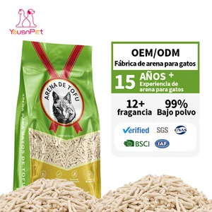 Premium Supplier Lavender Scented Biodegradable Tofu Litter - Excelente Control De Olores - Natural Y Ecologica - Libre De Polvo