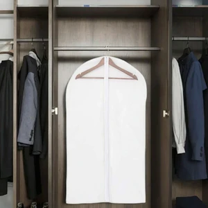 High Quality Foldable PEVA Garment Bag Wholesale Waterproof Transparent Suit Cover with Zipper Closure for Shirts