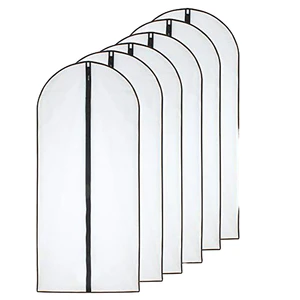 All Clear Hanging Clothes Suit Closet StoragePlastic Dustproof Suit Cover Protectors Zipper Coats Jackets Shirts Garment Bags