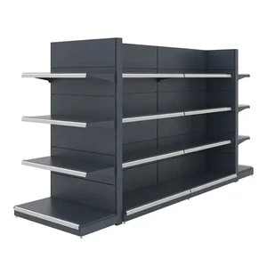 Gondola Shelving Retail Store Shelves Adjustable Disassembled Mini Metal Supermarket Gondola Shelf Whole Shop Decoration Racks