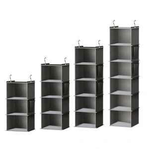 Sustainable Nonwoven Fabric Storage Hanging Bag Washable and Foldable Multi-Layer Clothing Sorting Organizing Wardrobe Storage