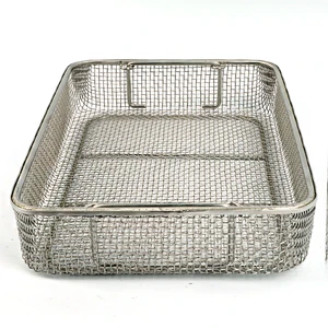 Custom Size and Shape Available Wire Mesh Basket With Handle Design
