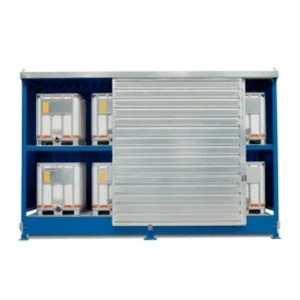 Fire Resistant Steel Storage Cabinet Blue Powder Coated Explosion Proof For Warehouse Use