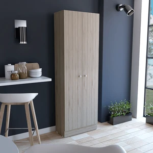 Dakari Light Gray Double Door Cabinet From Depot E Shop Multistorage Garage Shelves with Five Shelves
