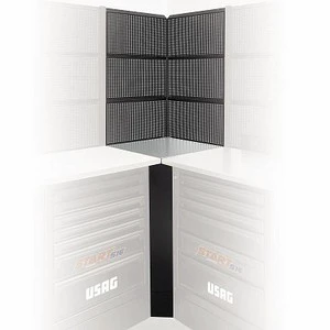 Usag Storage Cabinet 516 Sa19t Lockable Steel Powder Coated Gray Assembled Warehouse Cabinet