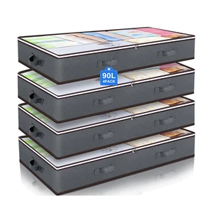 Under Bed Storage Containers Closet Organizers and Storage Bins Large Capacity Clothes Storage With Clear Window Wholesale