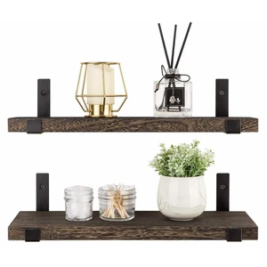 Set of 2 Hot Sale Floating Storage Decor Bathroom Heavy Duty Racking Wall Mount Display Shelf for Wall