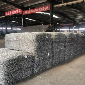 XBY Anti Rust Galvanized Hexagonal Woven Wire Gabion Box Revetment Gabion basket With Bending Cutting Processing Service