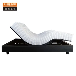 Custom Individual Inner Pocket Steel Wire Spring Coiling Electric Adjustable Double Mattress Bunk Bed Metal Storage Furniture