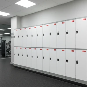 Modern Style Digital Storage Locker Cabinet Swimming Pool Gym Electronic Locker System Waterproof Abs Plastic Lockers