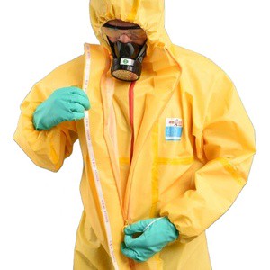 Non Woven Industrial Safety Anti Static Lightweight Hooded Dust Suit Protective Clothing Type3 4 Disposable Coverall