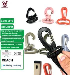 Wholesale Customized Color 20mm 25mm 32mm 38mm 50mm Black Plastic Snap Buckle Backpack Bag Accessories Hook Clip
