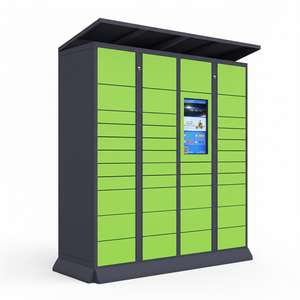 Campus Smart Self-service Parcel Locker Electronic Assembled Multi-language Interface Remote Management System Durable Rust