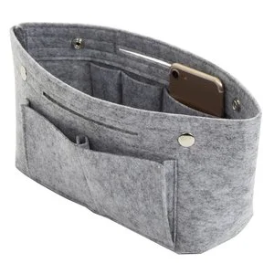2026 Hot Sell Polyester Felt Foldable European Design Large Felt Cosmetic Bag Organize