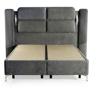 Modern Luxury Velvet Upholstered Tufted Adjustable Extendable Smart Bed Frame with Hydraulic Lift Under Bed Storage