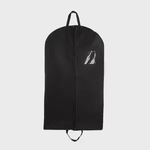 Custom Wholesale Large Capacity Durable Foldable Clothing Hanging Storage Bag Travel Garment Dust Proof Cover with Zipper Closure