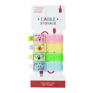 Data Cable Tie Multifunctional Wire Organizer for Computer Cables Headphones Velcro Ties Cute Wire Organizer Belt