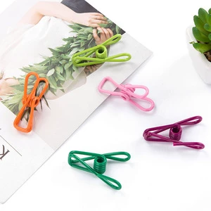 Hot Sale Durable Steel Wire Clip Utility Clips Colorful Windproof Clothespin for Drying Home Laundry and Office Clothes Pin