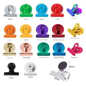 Rose Gold Metal Bag Clips Foldable Eco-Friendly Powerful for Home Office Personal Use