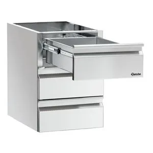 Bartscher Set of 3 Multi-Function Kitchen Storage Drawer Organizers