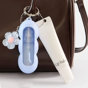 No Lip Blam Custom Design Lip Balm Keychain Holder Backpack Hook Purse Chapstick Holder Lip Balm Lip Holder Lipstick Cap