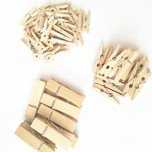 Natural Wooden Clothespins-Several Sizes Eco-Friendly Pegs for Laundry Multifunctional Tools