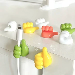 Multi-Functional Creative Storage Solution for Living Room Wardrobe Fixed Cable Organizer Thumb Hook No Trace Punch Stick