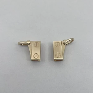 Factory Wholesale Trendy Extra Small Zinc Alloy Bag Clip Left and Right Buckle Metal Side Handle Bag Accessories