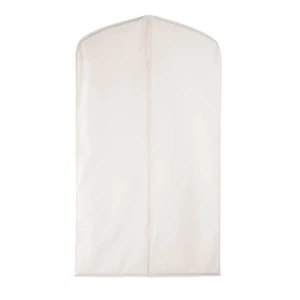Muslin Garment Cover Breathable Suit Dust Cover with Zipper Hanging Clothes Protector for Closet Storage