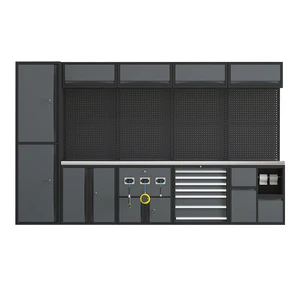 Factory Heavy Duty Steel Cabinets Modular Garage Storage Tool Box Workbench for Workshop Workplace Tool