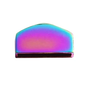 Wholesale Luxury Bags Clips Rainbow Metal End Clips Heavy Duty Belt Hardware Handmade Backpack Stop Ends for Purse Accessory