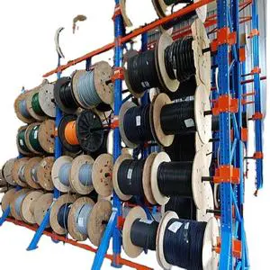 China Vertical Cable Rack Multi-Layer Steel Wire Spool Storage with Corrosion Protection