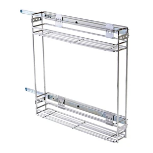 2015 Hot Selling Kitchen Organizer Pull Out Drawer Wire Basket with Slide