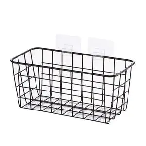 Hot Sale Stainless Steel Mesh Grid Wall Mount Storage Organizer Modern Kitchen Bathroom Shelf for Tableware Jewelry Wardrobe Use