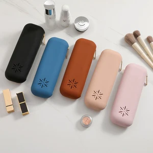 Customized Printed Travel Makeup Organizer Small Silicone Brush Bag Wholesale Custom Makeup Bags