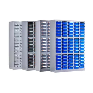 China Manufacturer Plastic Drawer Metal Parts Cabinet Multiple Optional Parts Organizer Cabinet